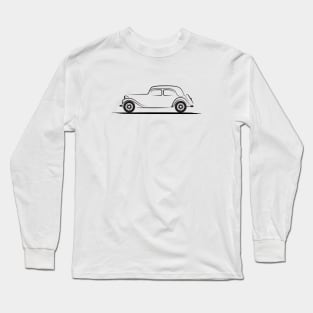 Citroen Traction Avant 15 Citroën 15 CV Black Long Sleeve T-Shirt